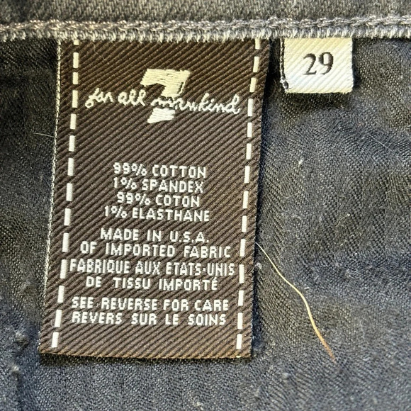 7 for all mankind Standard Fit Gray 29 - Picture 4 of 8